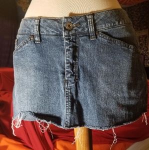 Y2K Cotton, Denim Duchesse mini skirt